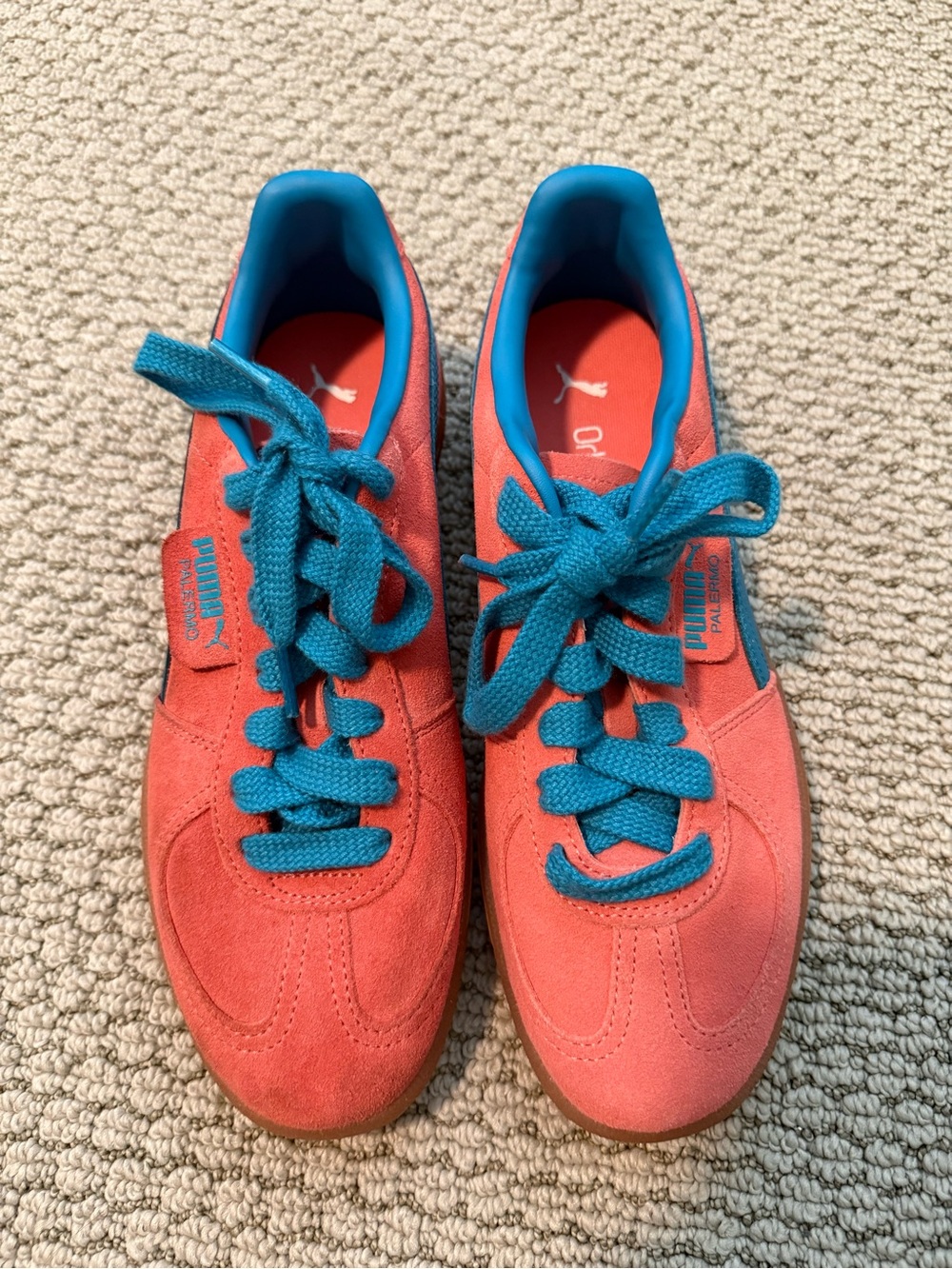 Puma Palermo sneaker - coral & blue - Picture 5 of 10